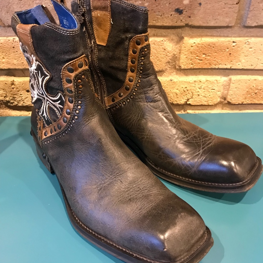 MARK NASON Men’s “Rudd' Square Toe Boot Size 9 1/2